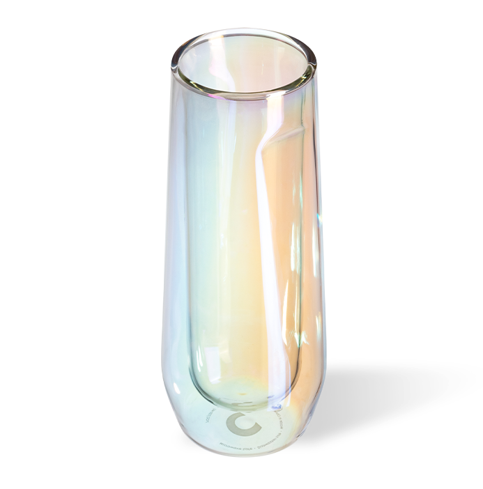 Glass Flute 7oz - Prism - Set of 2