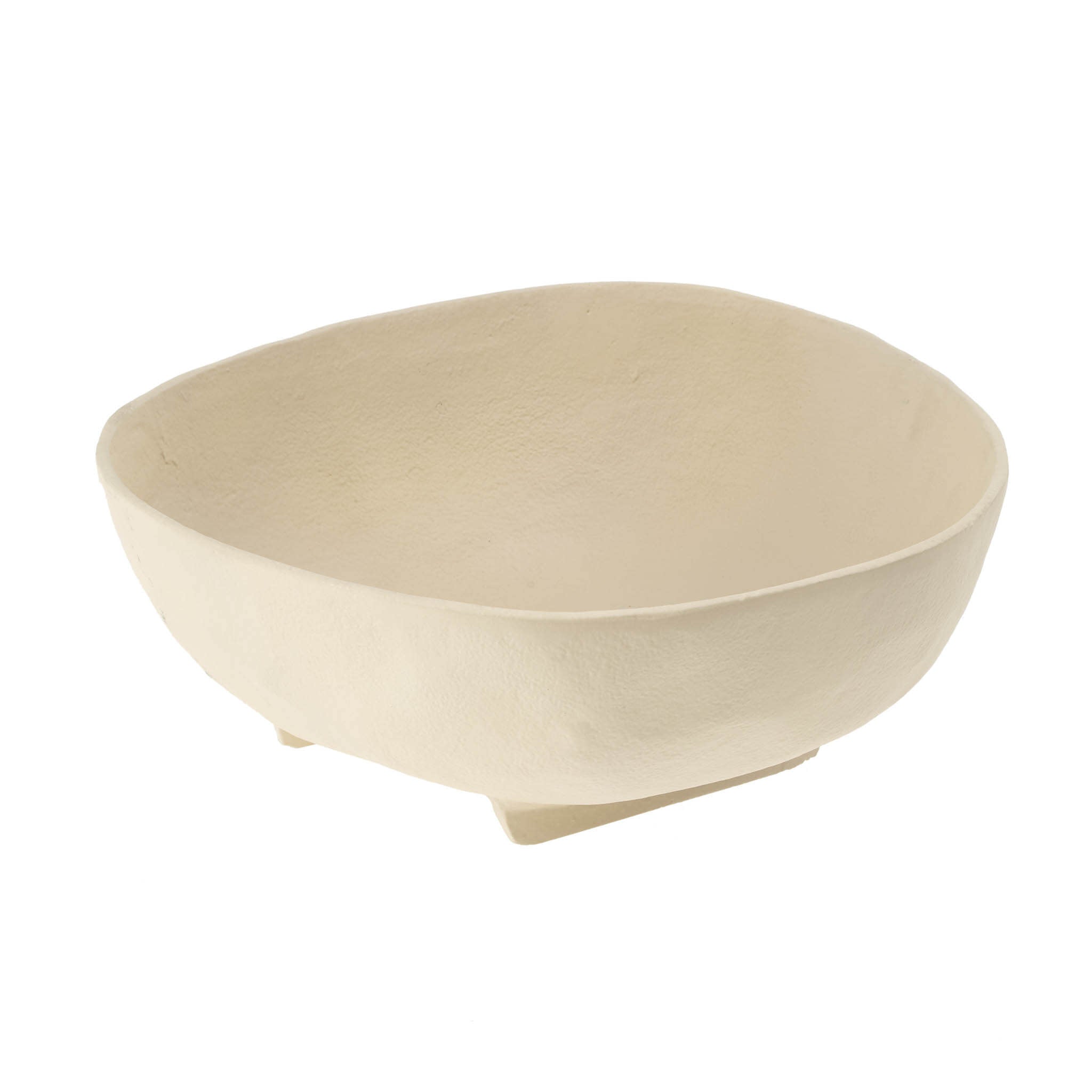 Rockform Footed Bowl - Large - Ivory