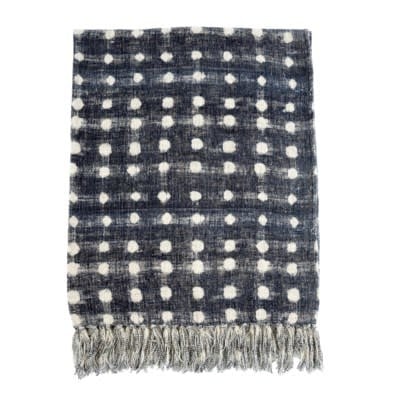 Dot Throw Blanket - Indigo