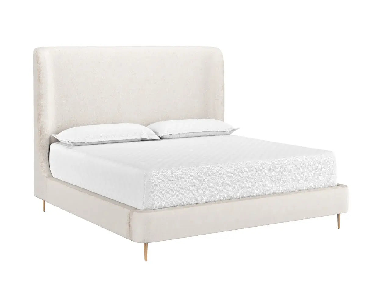 Tierra King Bed - Bergen Taupe