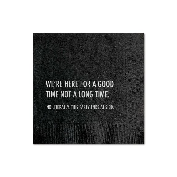 Cocktail Napkin - Here For A Good Time