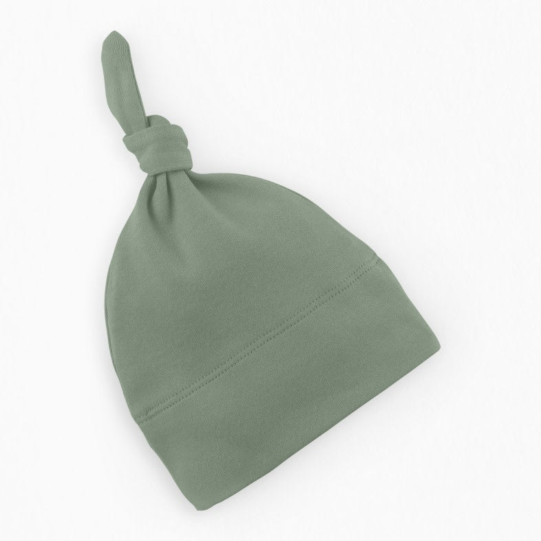 Classic Knotted Hat - Thyme NB