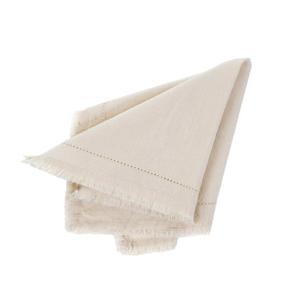 Frayed Edge Napkin - Light Pink