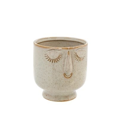 Friendly Face Pot - Dune - Large
