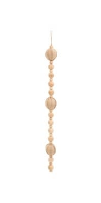 Garland Jute Ball/Wood Natural