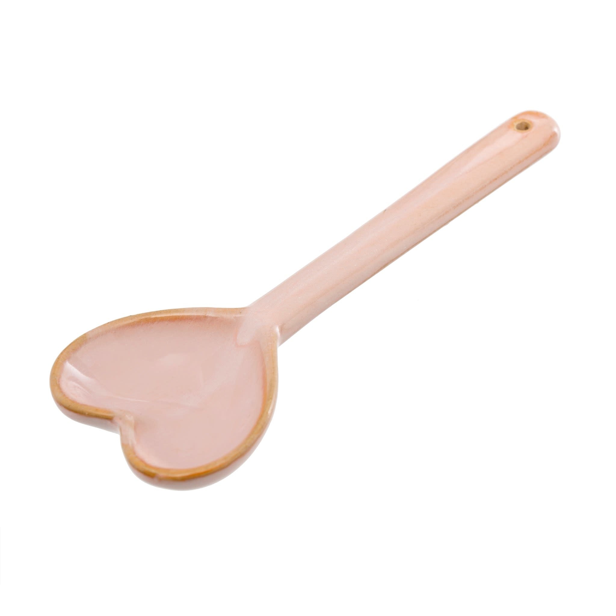 Ceramic Heart Spoon - Blush