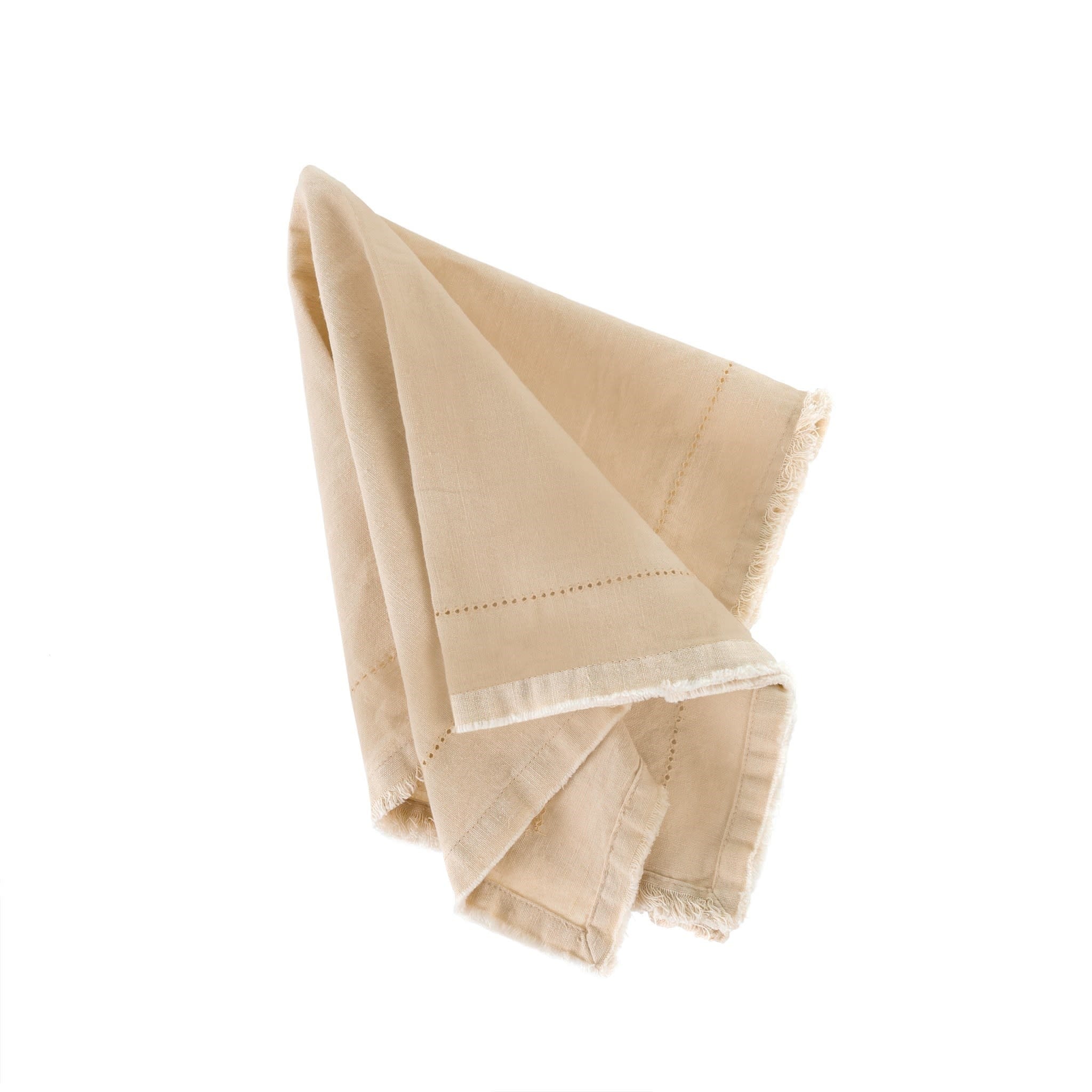 Frayed Edge Napkin - Sand