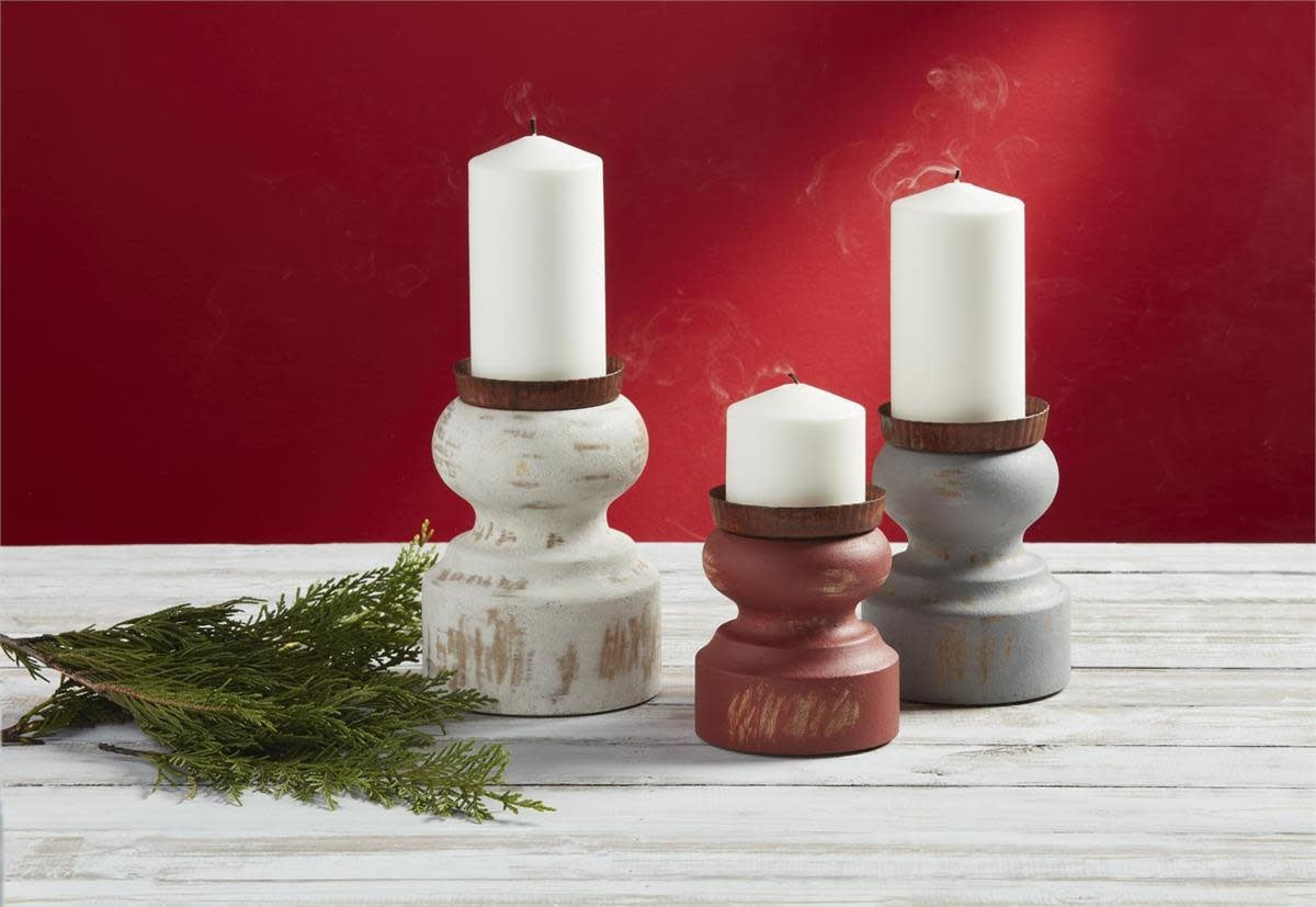 SHORT DISTRESSED CANDLESTICK-SMALL