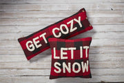 COZY SNOW CHECK PILLOW