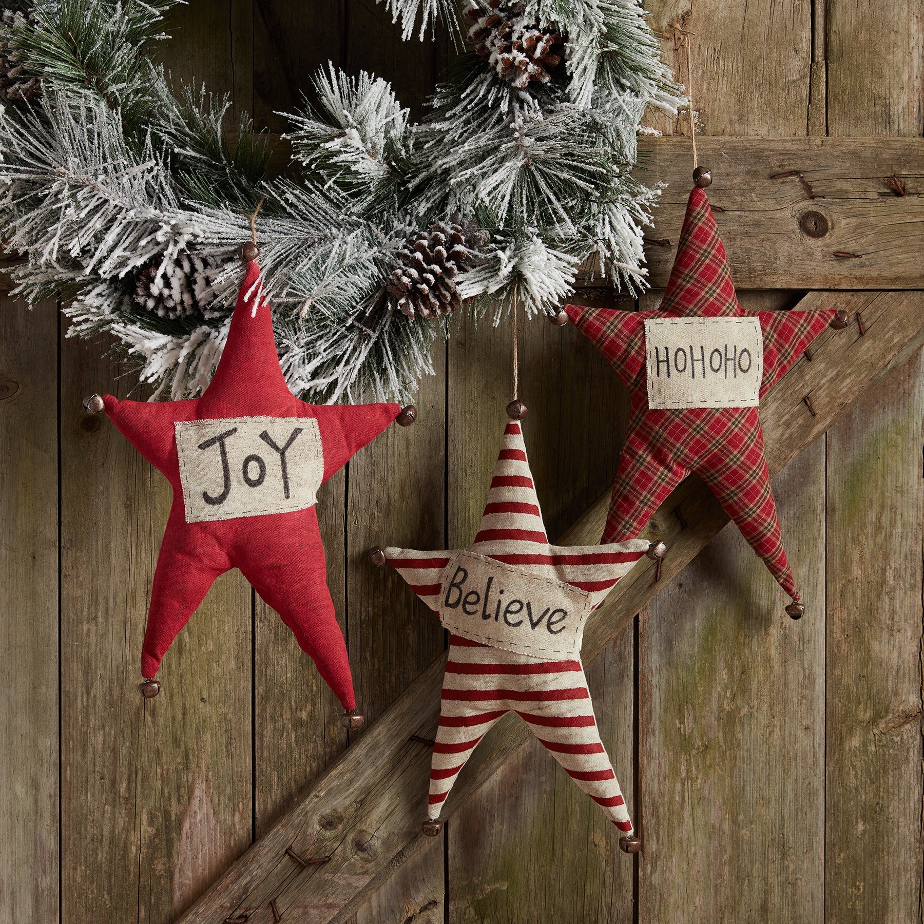STAR FABRIC HANGERS  | JOY & BELIEVE