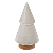 Raw Clay Christmas Tree - Large - White