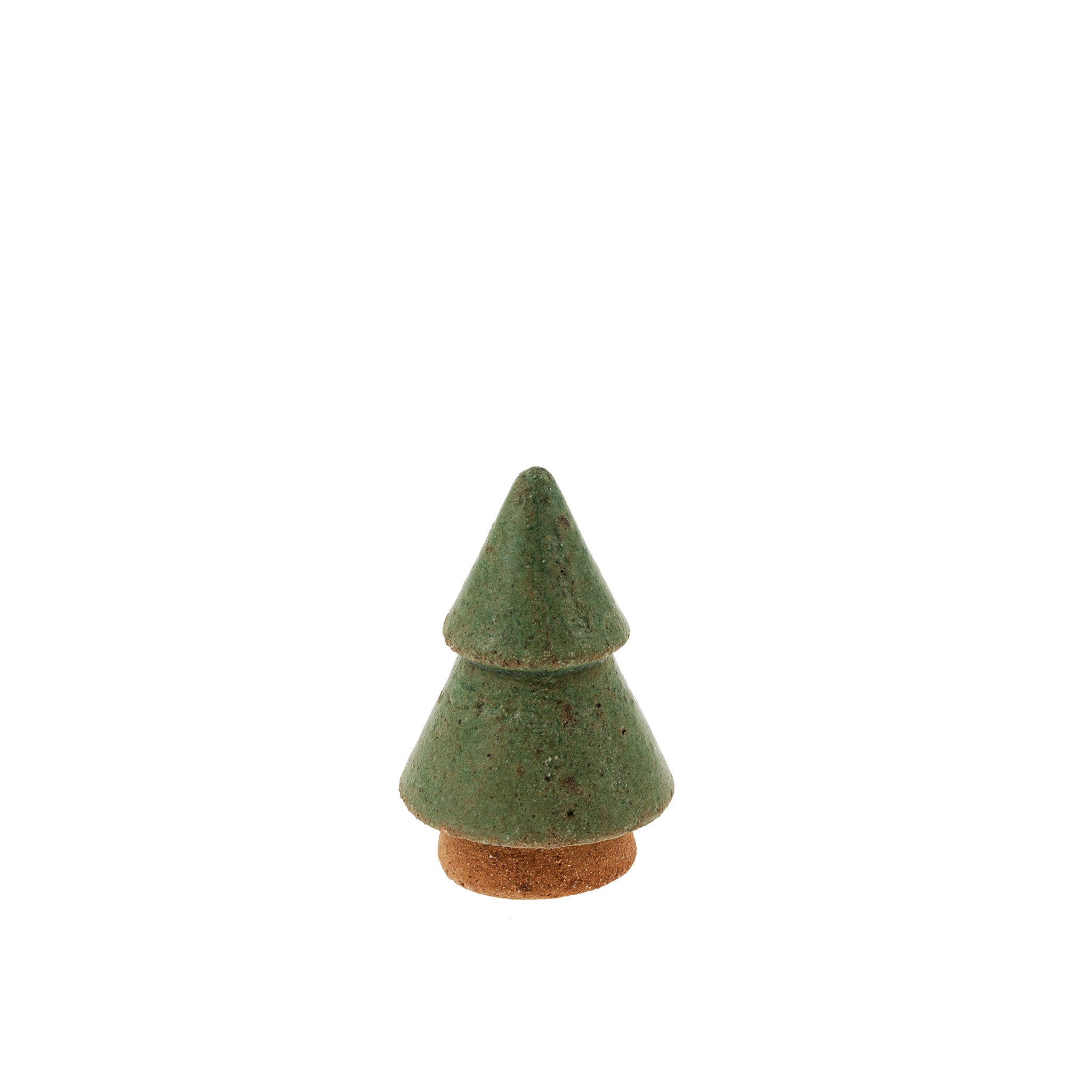 Raw Clay Christmas Tree - Small - Green