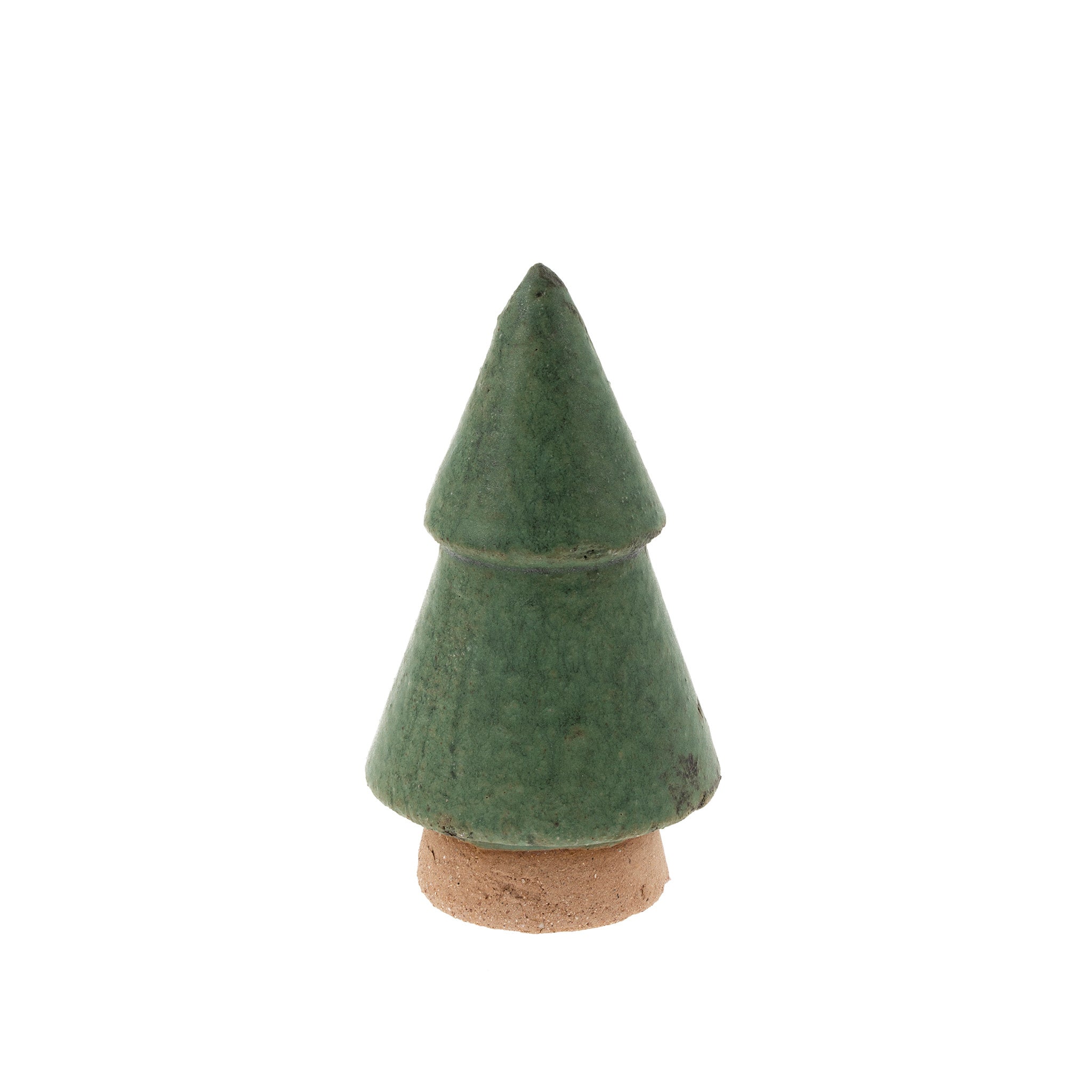 Raw Clay Christmas Tree - Medium - Green
