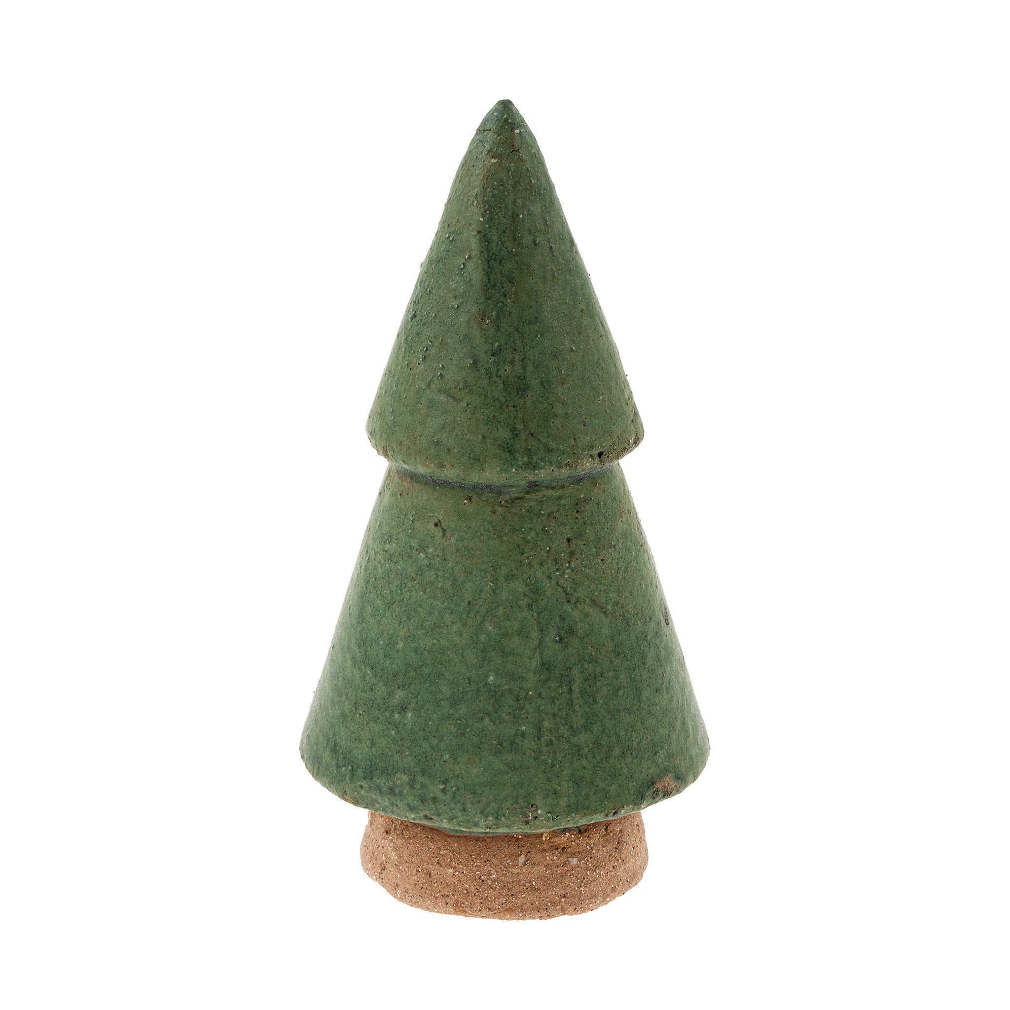 Raw Clay Christmas Tree - Large - Green