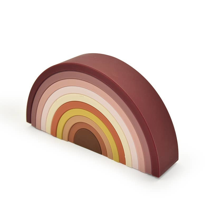 Sedona Silicone Rainbow Teether Stacker