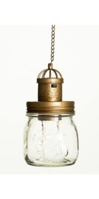 Solar Lamp Mason Jar - Clear - 19"