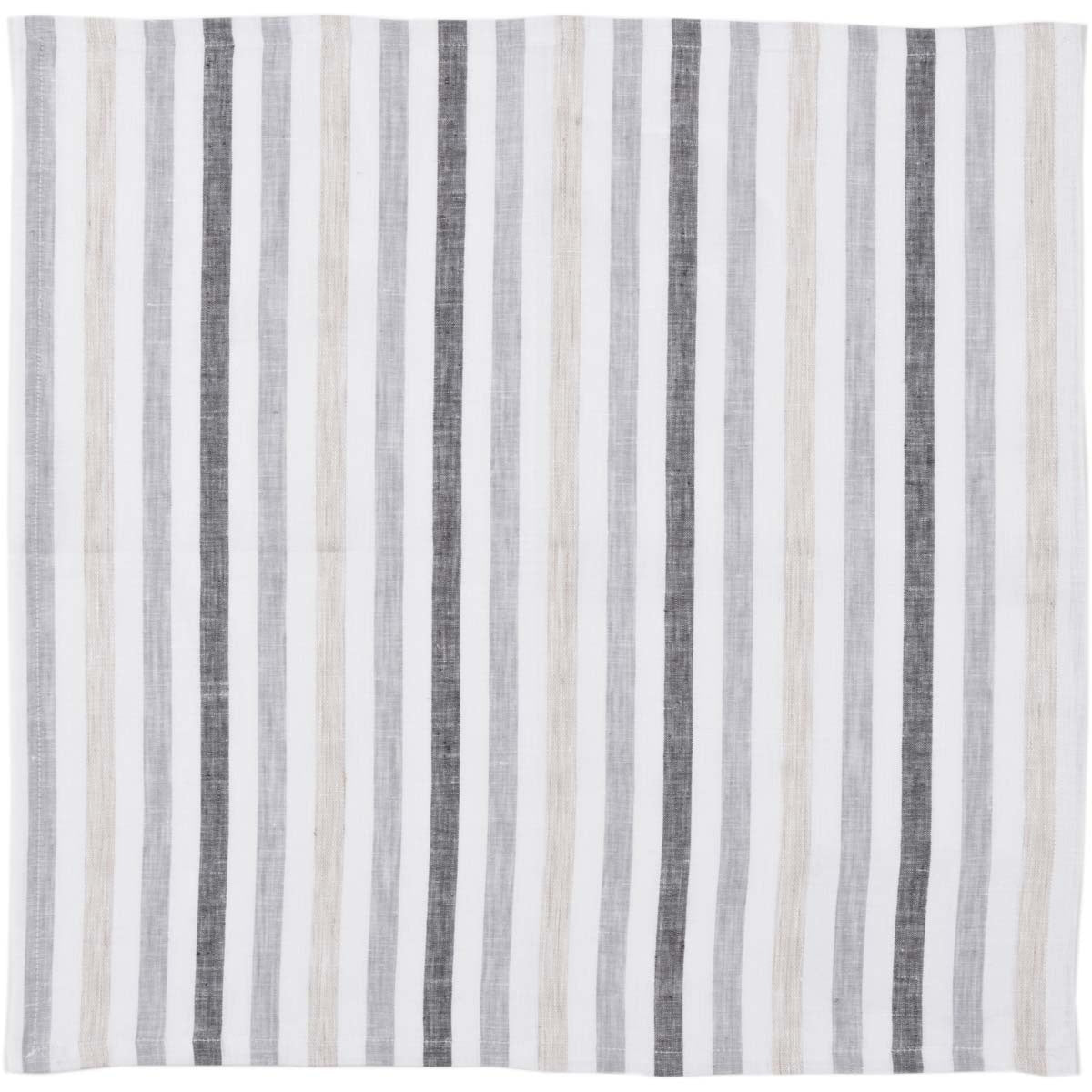 Striped Napkins - Blake Grey (Set of 6)