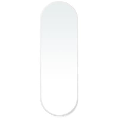 Brady Oval Mirror - White - Tall