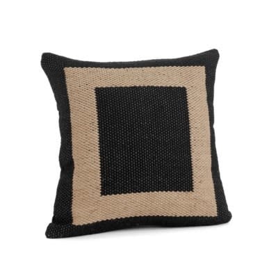 Cape York Throw Pillow - Black/Natural