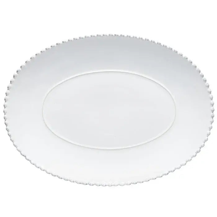 Pearl Large Oval Platter - White