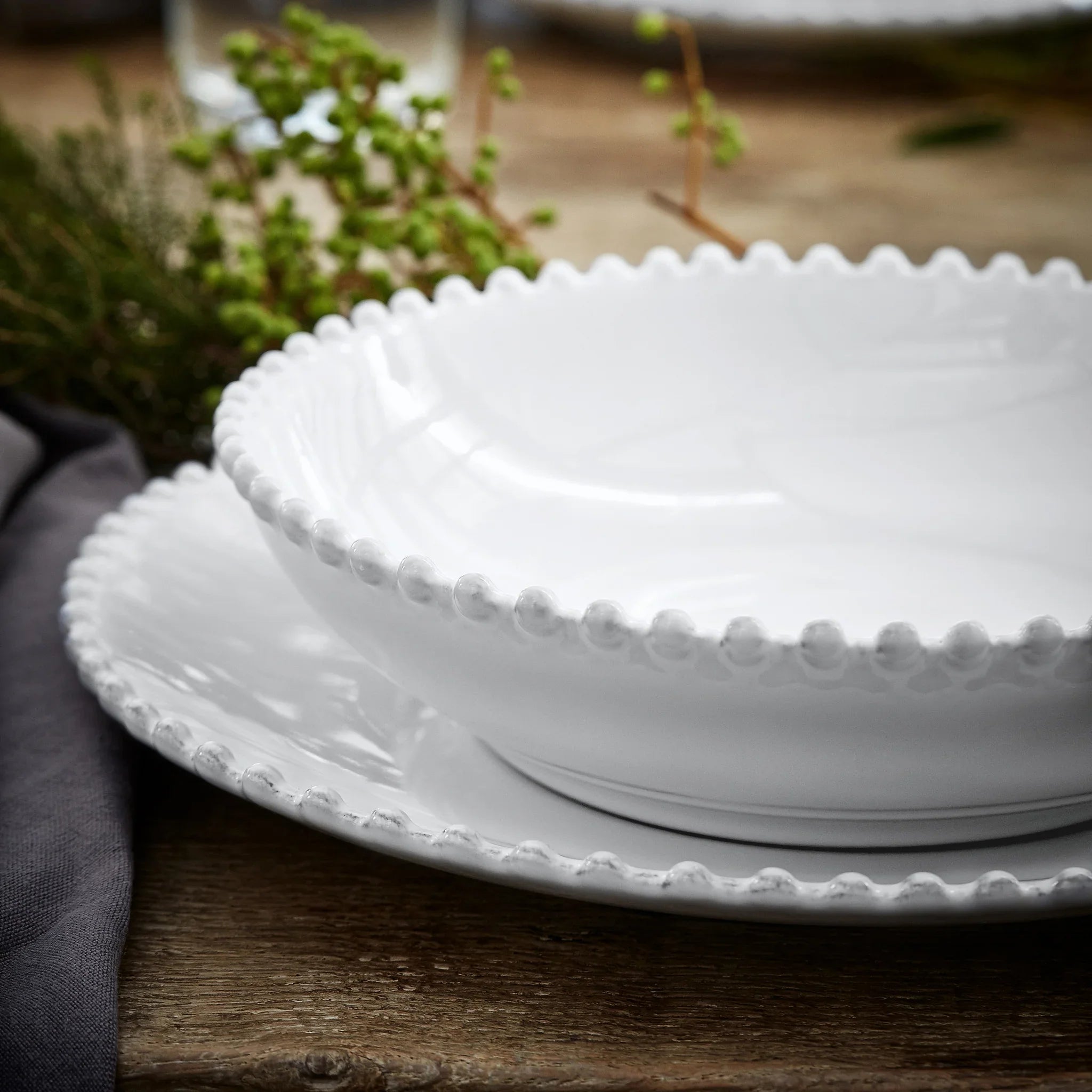 Pearl Pasta Bowl - White