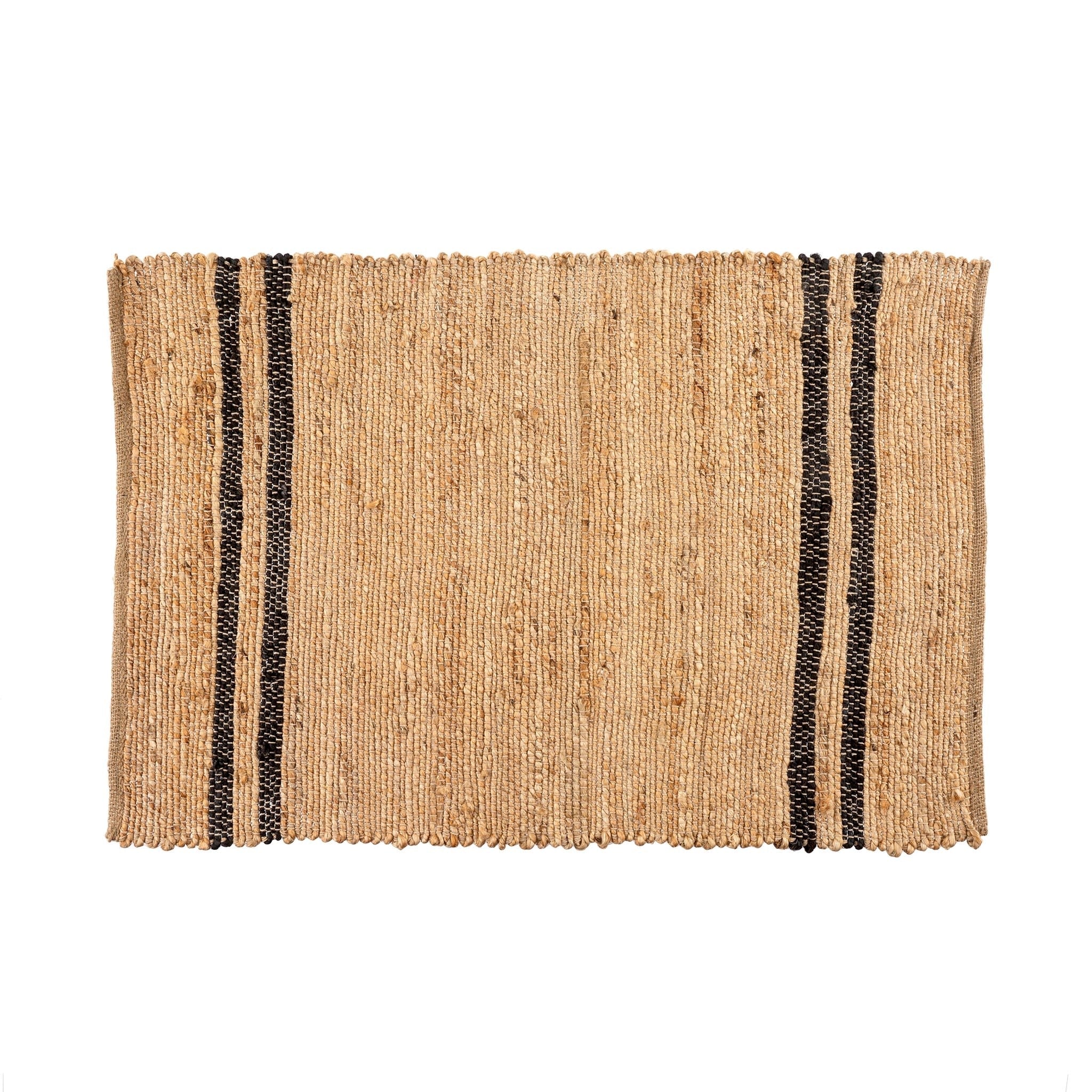 Coastal Stripe Rug - Black - 2x3