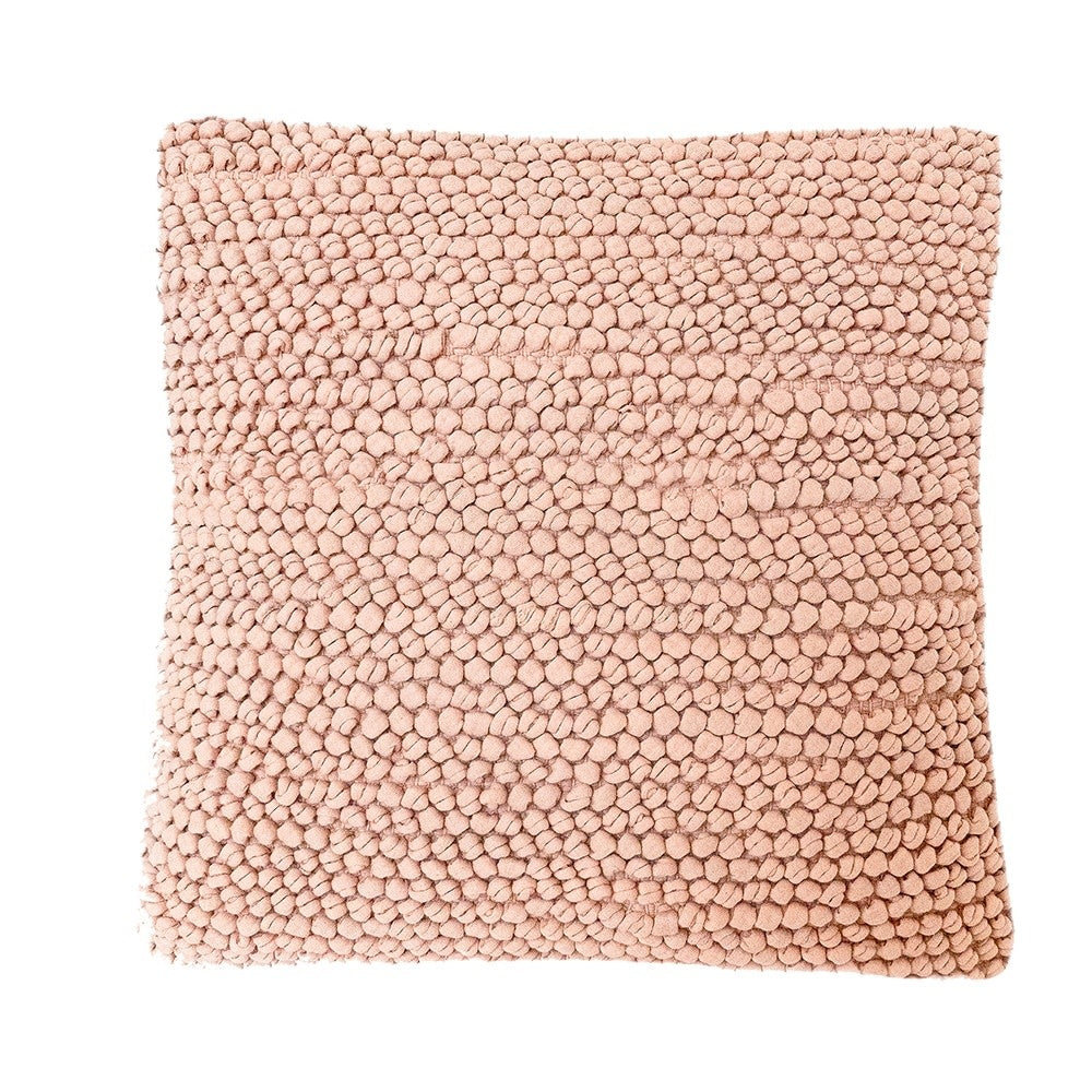 Pink Knotted Texture Pillow