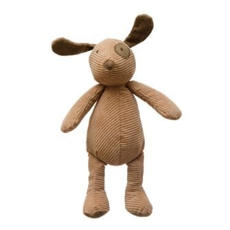 Plush Corduroy Dog - Tan