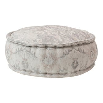 Stonewashed Printed Pouf - Off White