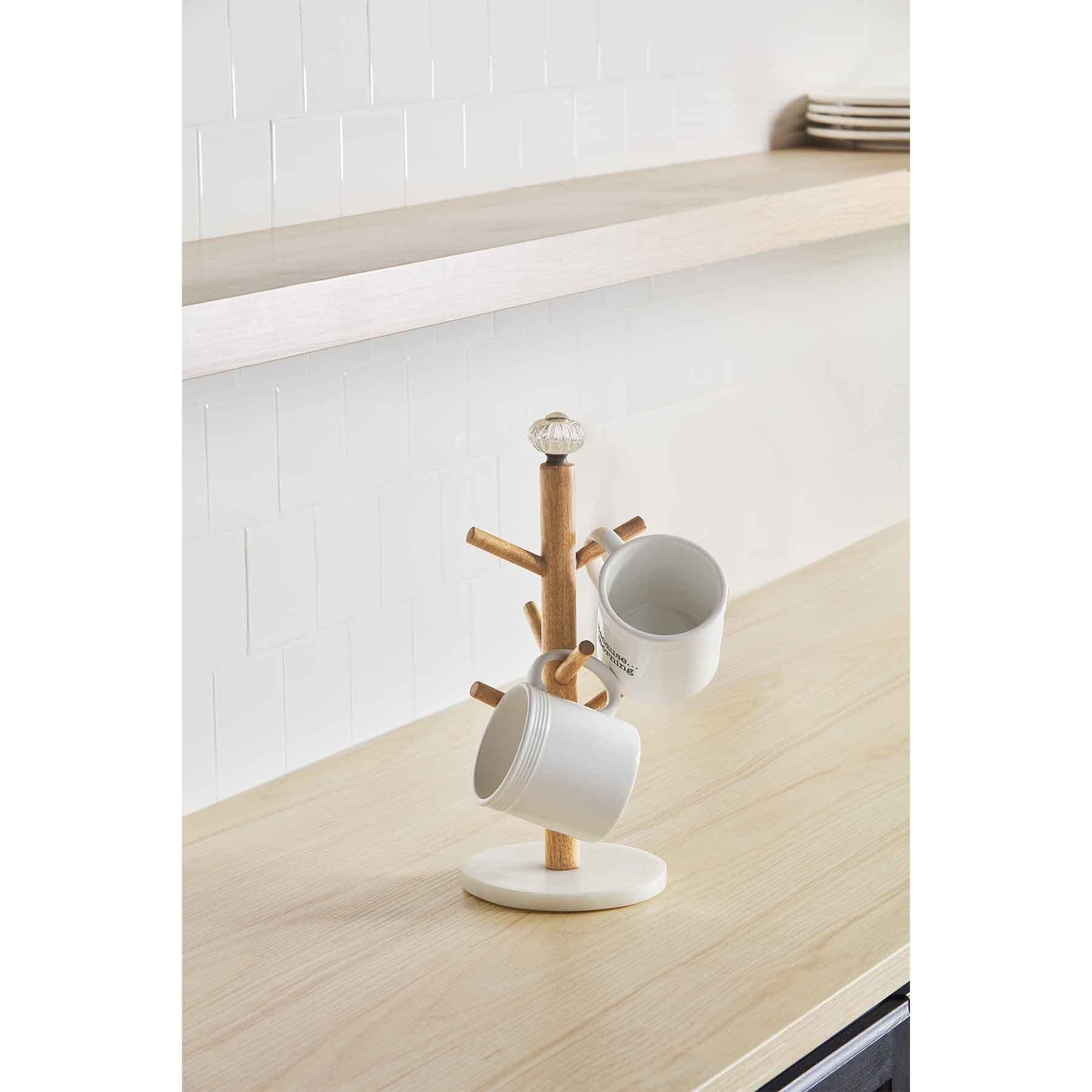 Glass Knob Mug Holder