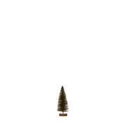 Flocked Plastic Bottle Brush Tree - Small