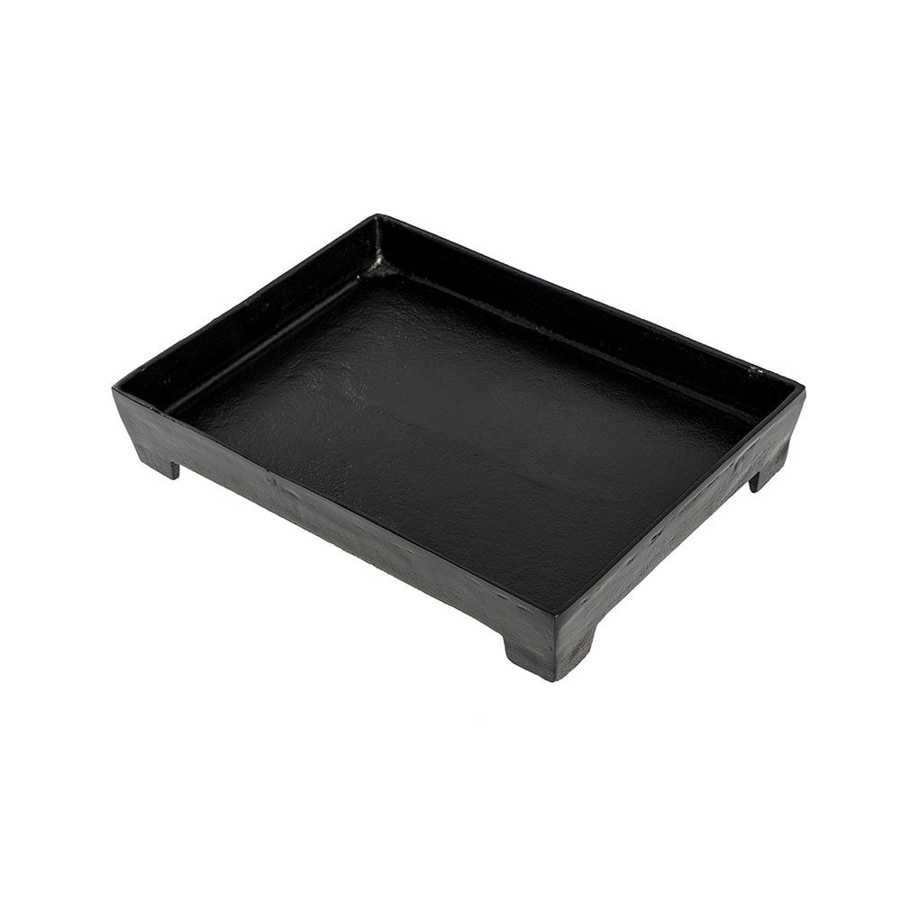 Footed Coffee Table Tray - Small - Black