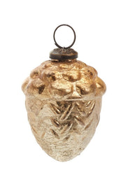 Gold Glass Acorn Ornament