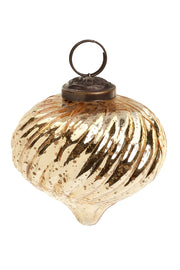 Gold Glass Spiral Ornament
