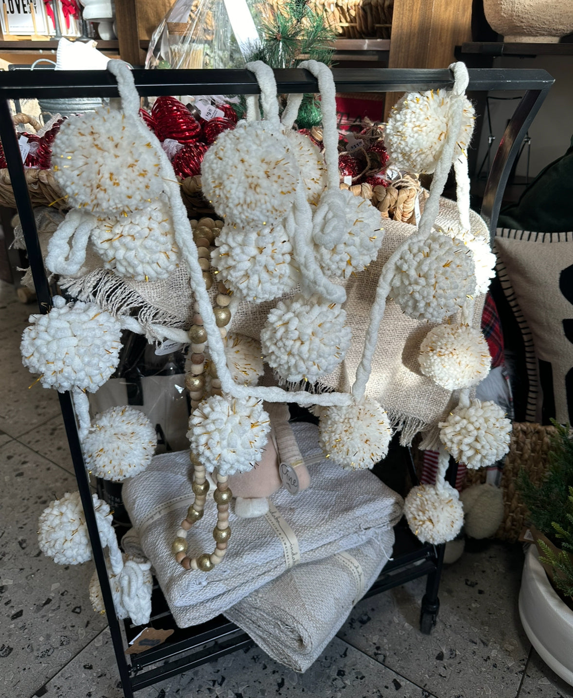 Fuzzy Pom Pom Garland