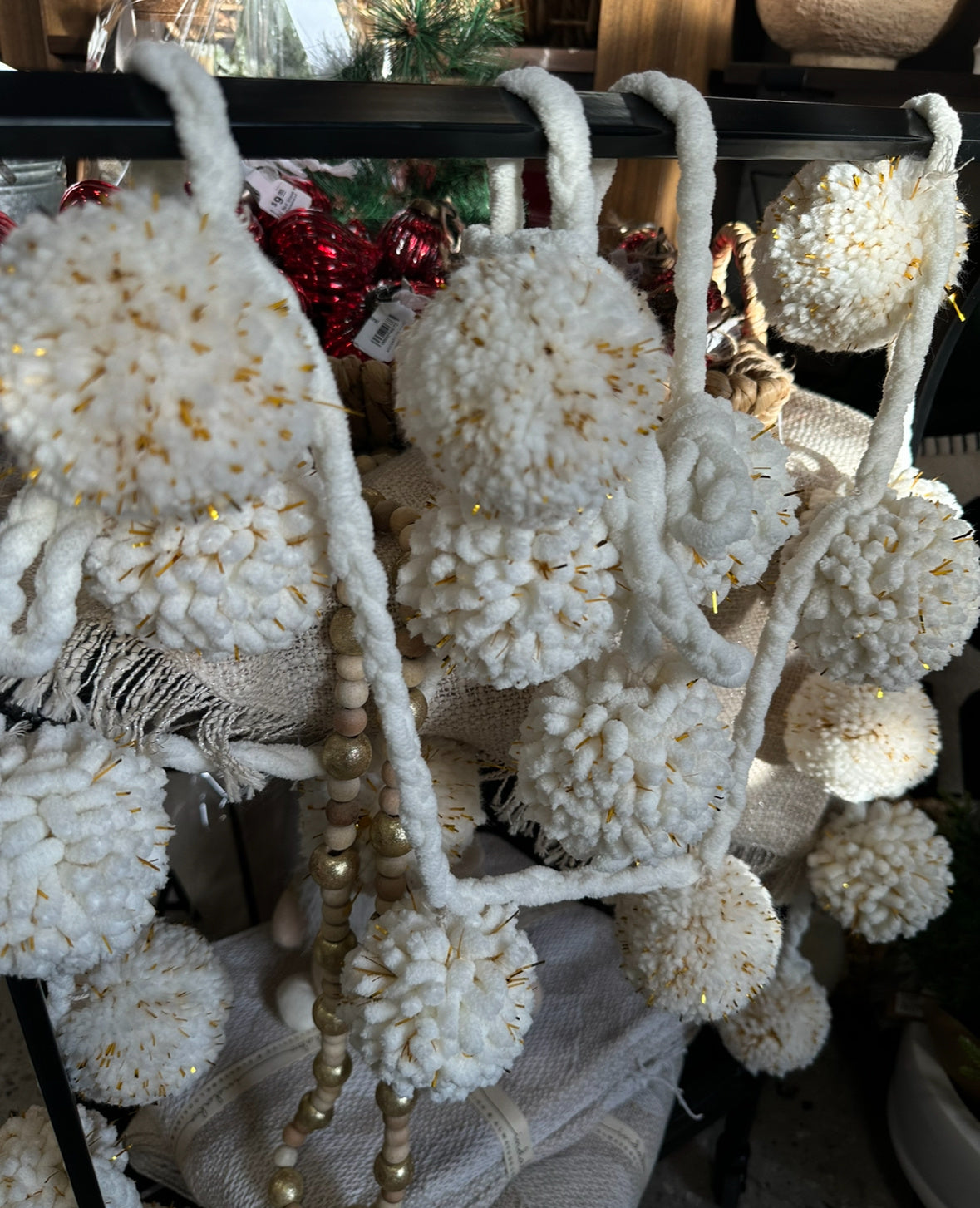 Fuzzy Pom Pom Garland