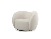 Dune Swivel Lounge Chair - Cream Teddy