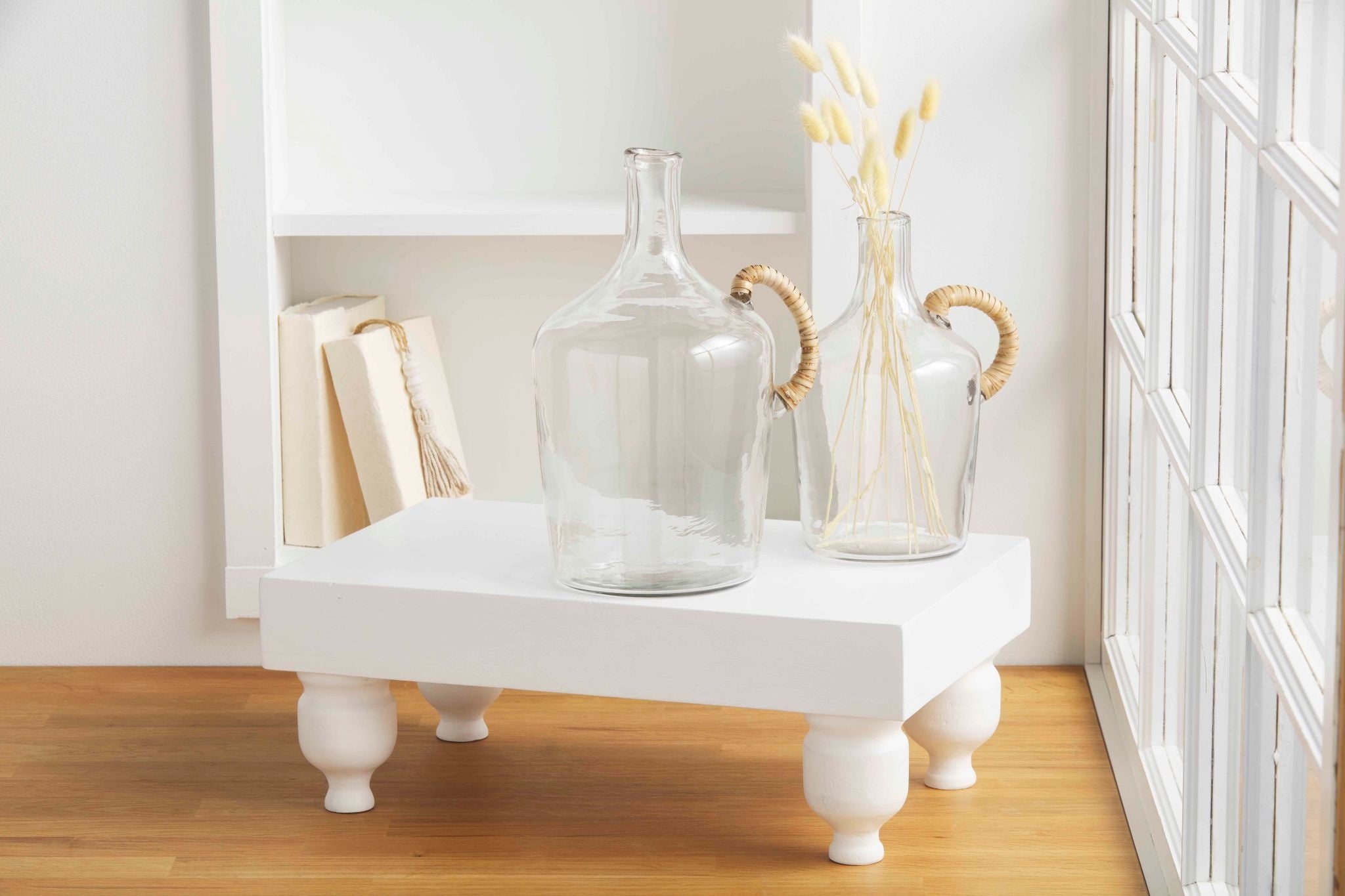 Footed Serving Stand - White