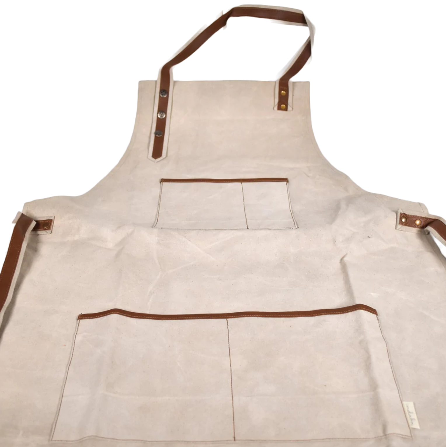 Canvas and Leather Apron - Natural