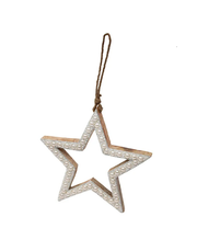 Pearl Star Silhouette Ornament