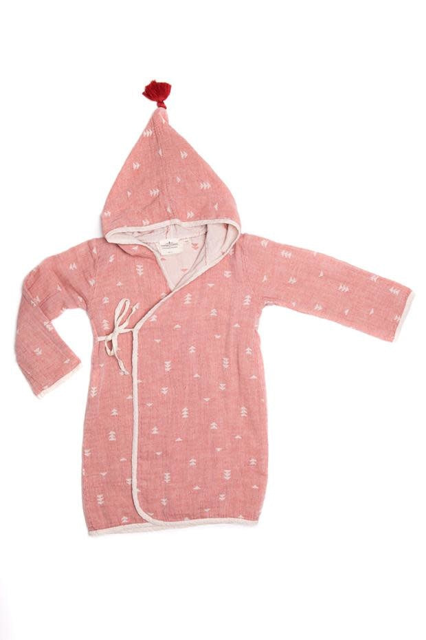 The Pebble Kids Bathrobe - Brick