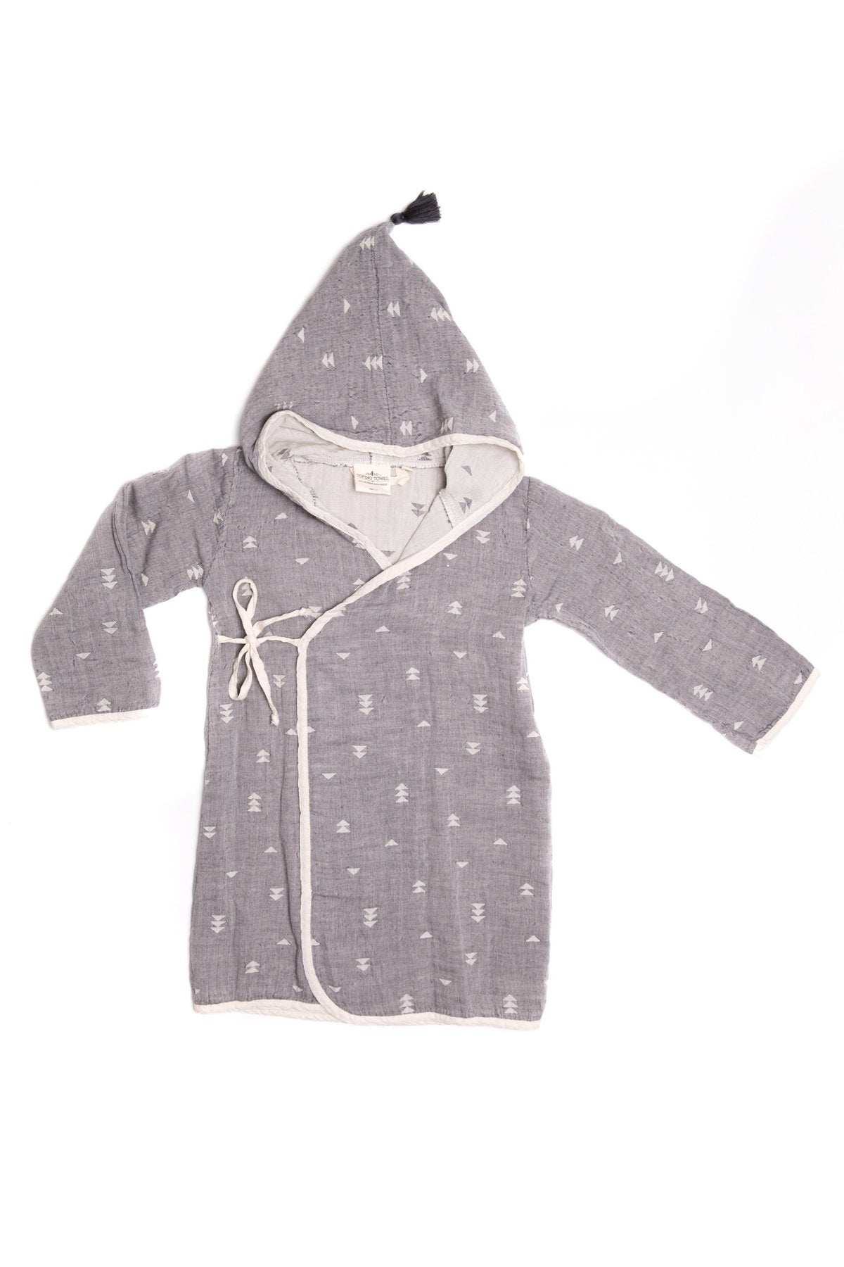The Pebble Kids Bathrobe - Stone