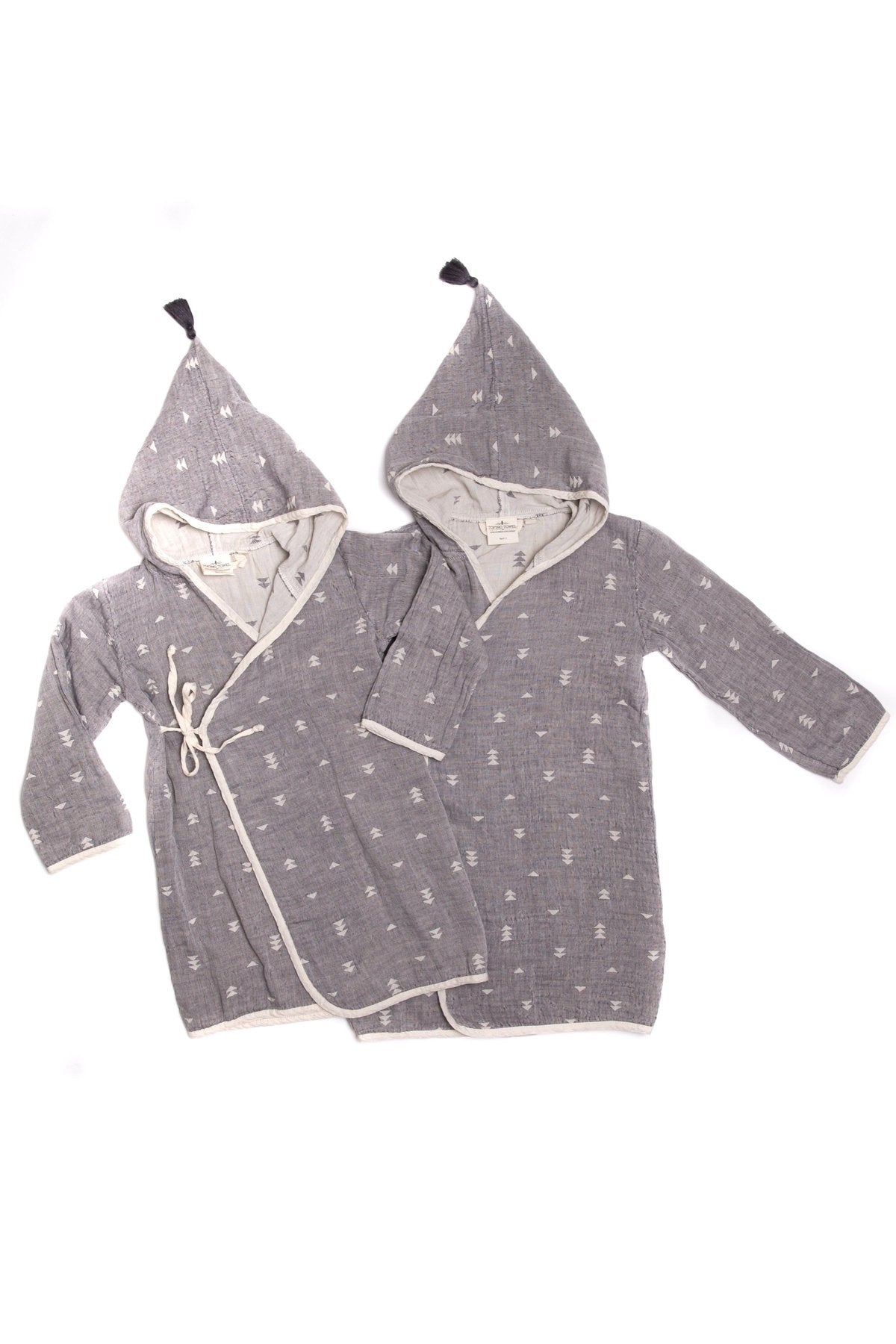 The Pebble Kids Bathrobe - Stone