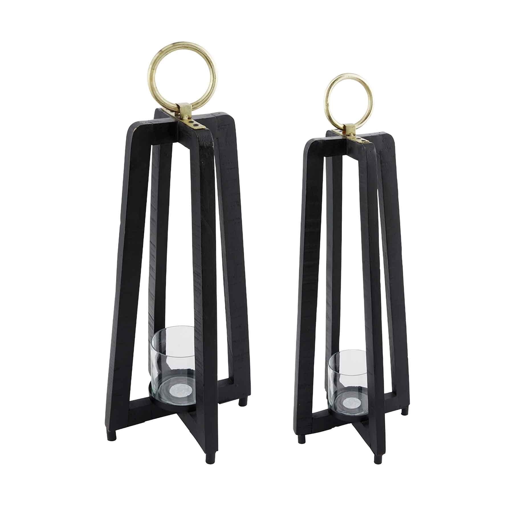 Tall Lantern - Black - Large