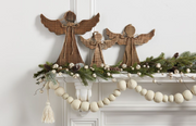 Pom Tassel Garland - White