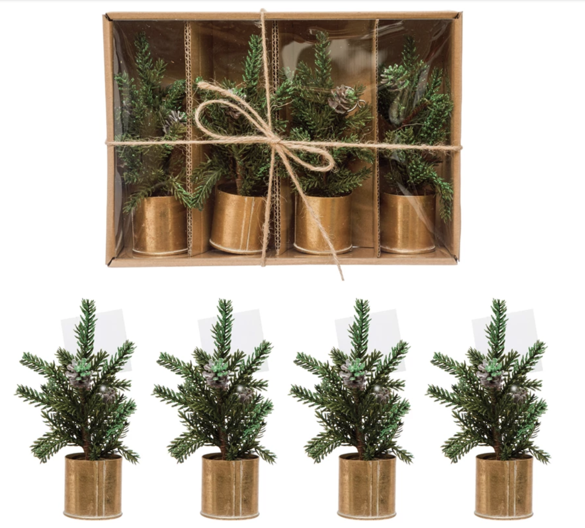Pine Tree Place Card Holders (Set of 4)
