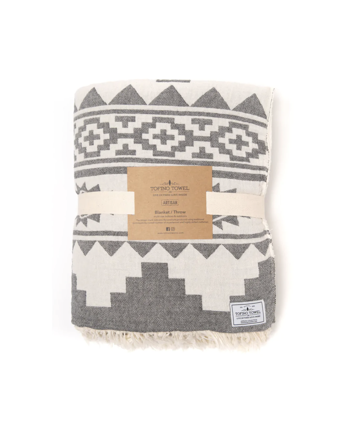 Tofino Blanket - The Beachcomber Throw - Granite