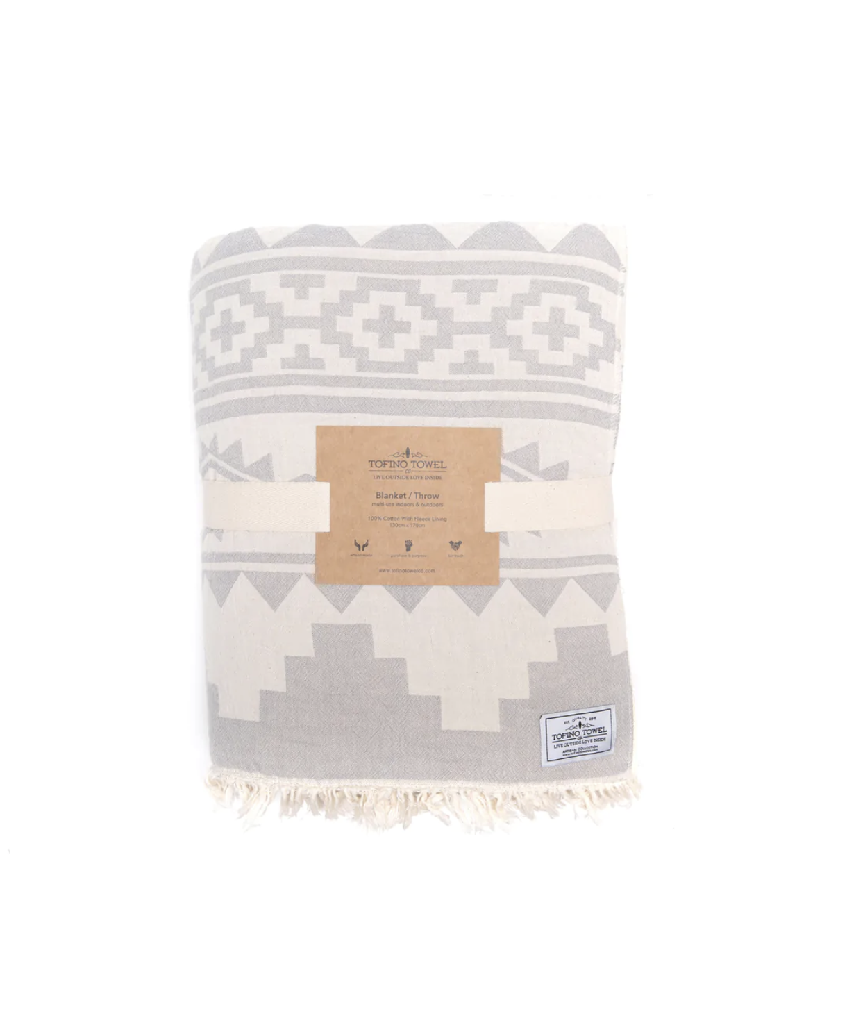 Tofino Blanket - The Beachcomber Throw - Pewter