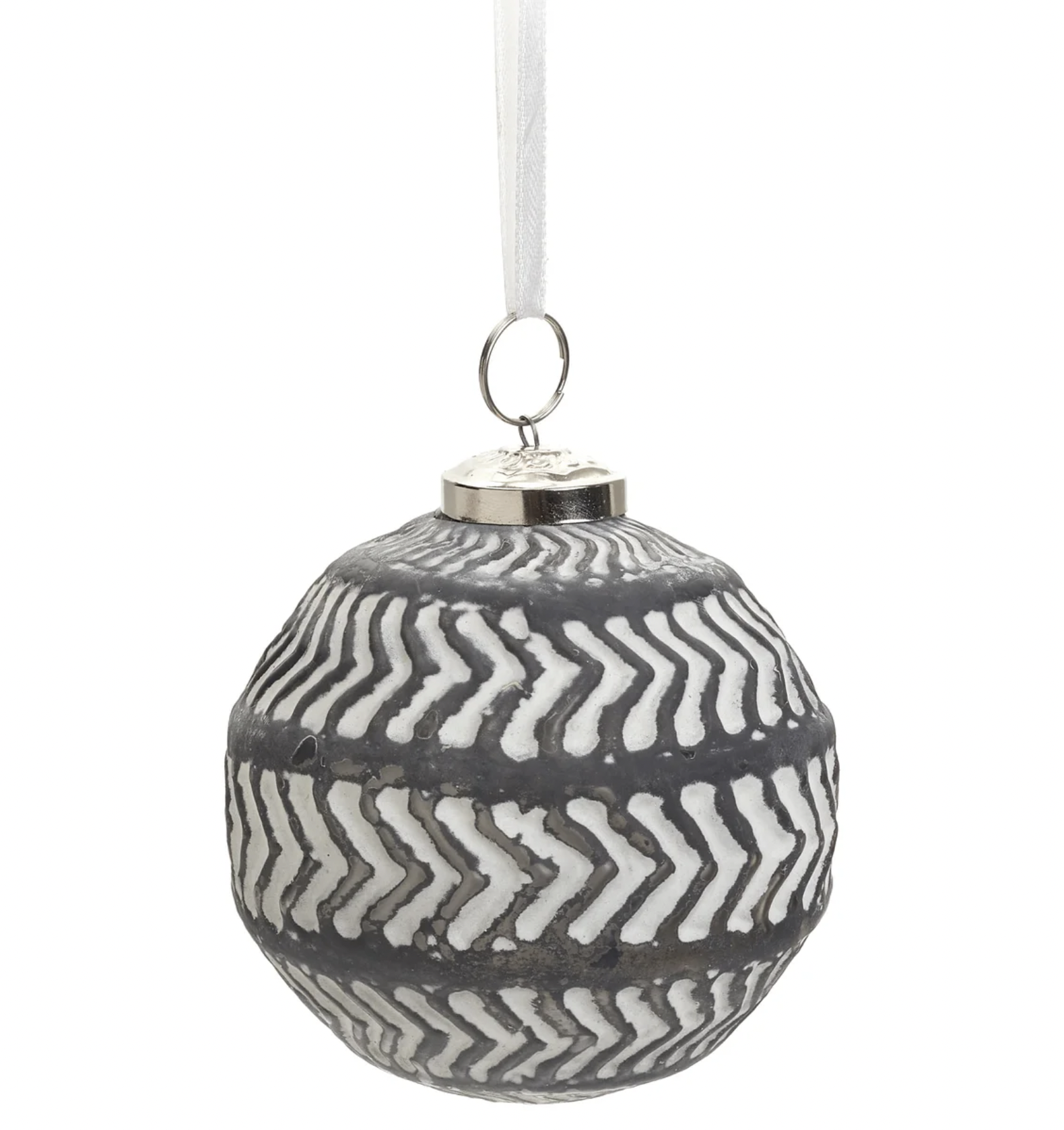 Glass Arrow Ornament - Grey