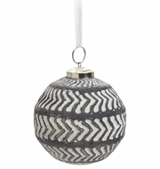 Glass Arrow Ornament - Grey